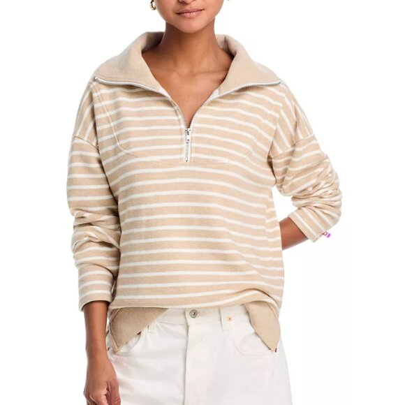 NWT Rails Parker Sweater In Heather Beige Stripe Large - Picture 1 of 7
